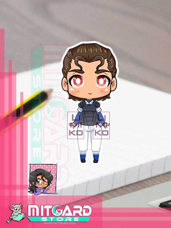 ACE OF DIAMOND Takigawa Chris Yuu Sticker vinil adhesive anime by Limiko’s Art - 1